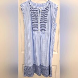 Loft fully lined 100% cotton sleeveless dress.